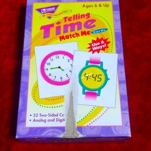 Telling time match me cards use 6 ways